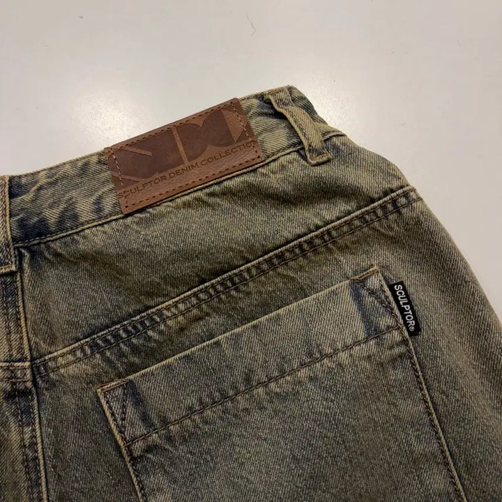 [BUNJANG] Sculptor Vintage Washed Cargo Denim Pants / [S] 스컬프터 빈티지 워싱 카고 데님 팬츠 D202