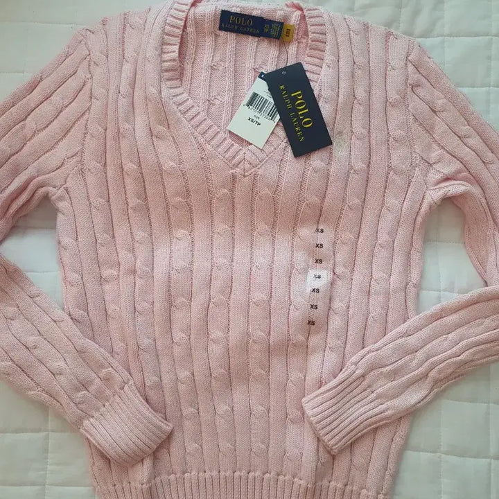 [BUNJANG] Polo Ralph Lauren V-Neck Knit Sweater XS / 폴로 브이넥 니트 xs