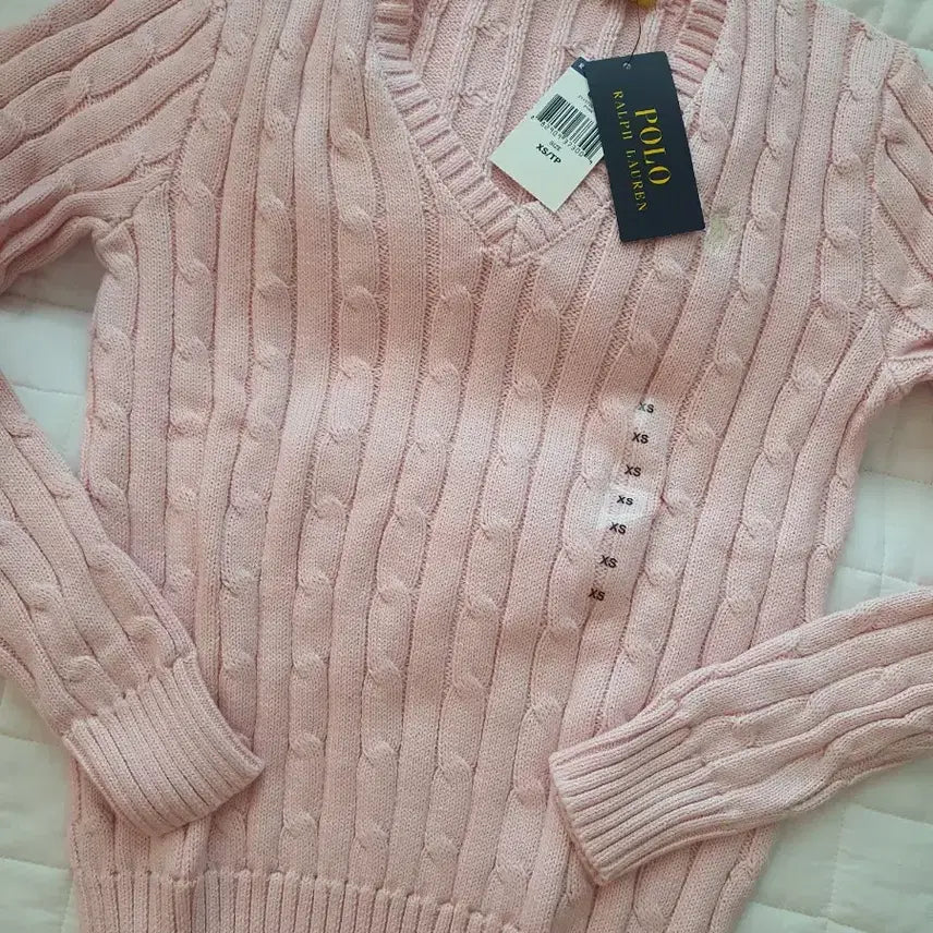 [BUNJANG] Polo Ralph Lauren V-Neck Knit Sweater XS / 폴로 브이넥 니트 xs