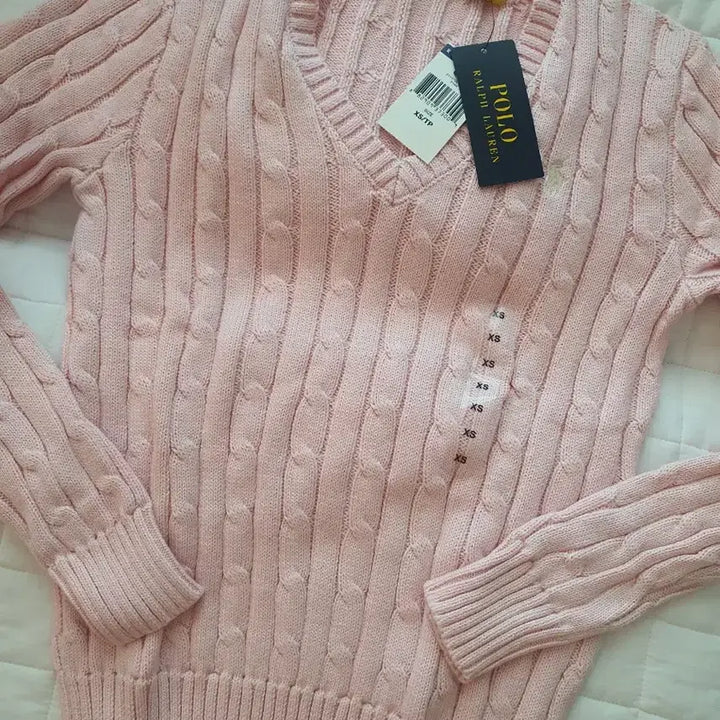 [BUNJANG] Polo Ralph Lauren V-Neck Knit Sweater XS / 폴로 브이넥 니트 xs
