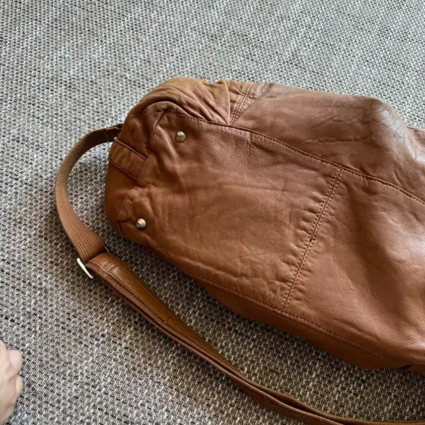 [BUNJANG] Leather Tote Bag / 가죽 토트백