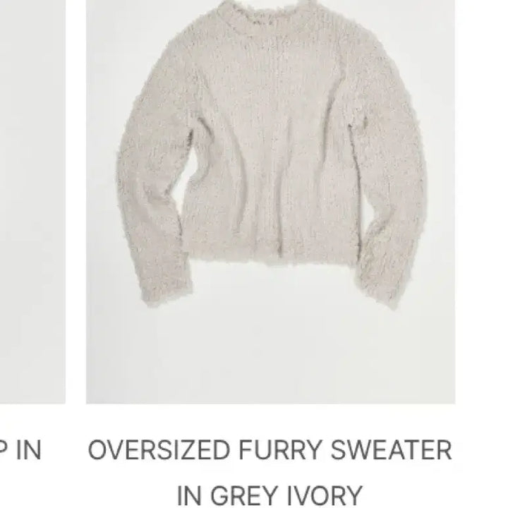[BUNJANG] Nothing Everthing Knit Sweater / 낫띵에브리띵 니트 그레이아이보리