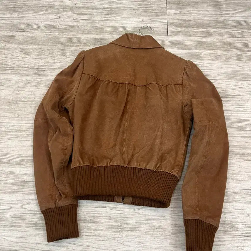 [BUNJANG] Atmosphere Suede Brown Jacket / atmosphere 스웨이드 브라운 자켓 딱붙