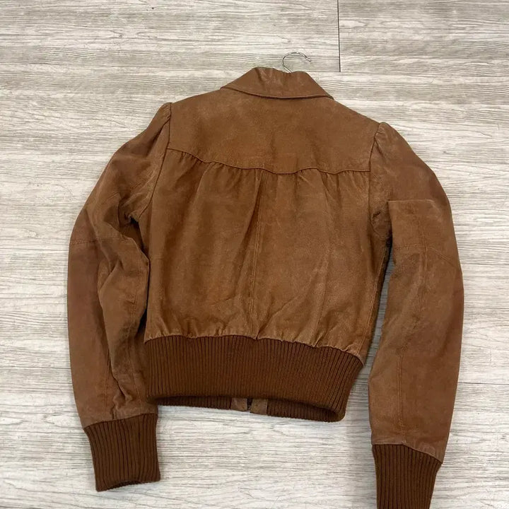 [BUNJANG] Atmosphere Suede Brown Jacket / atmosphere 스웨이드 브라운 자켓 딱붙