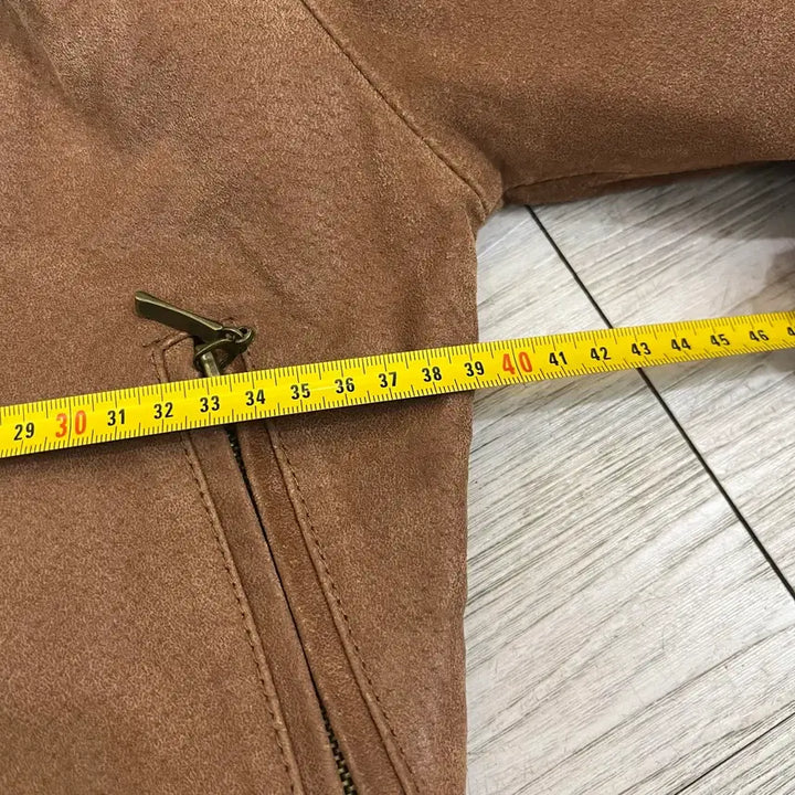 [BUNJANG] Atmosphere Suede Brown Jacket / atmosphere 스웨이드 브라운 자켓 딱붙