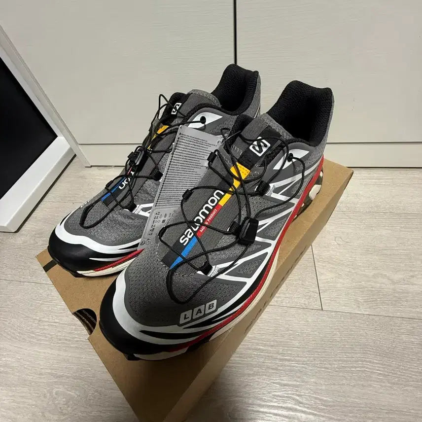 [BUNJANG] Salomon XT-6 Pewter Aurora Red 280 Sneakers / 살로몬 xt-6 퓨터 오로라 레드 280