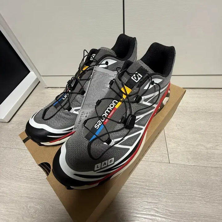 [BUNJANG] Salomon XT-6 Pewter Aurora Red 280 Sneakers / 살로몬 xt-6 퓨터 오로라 레드 280