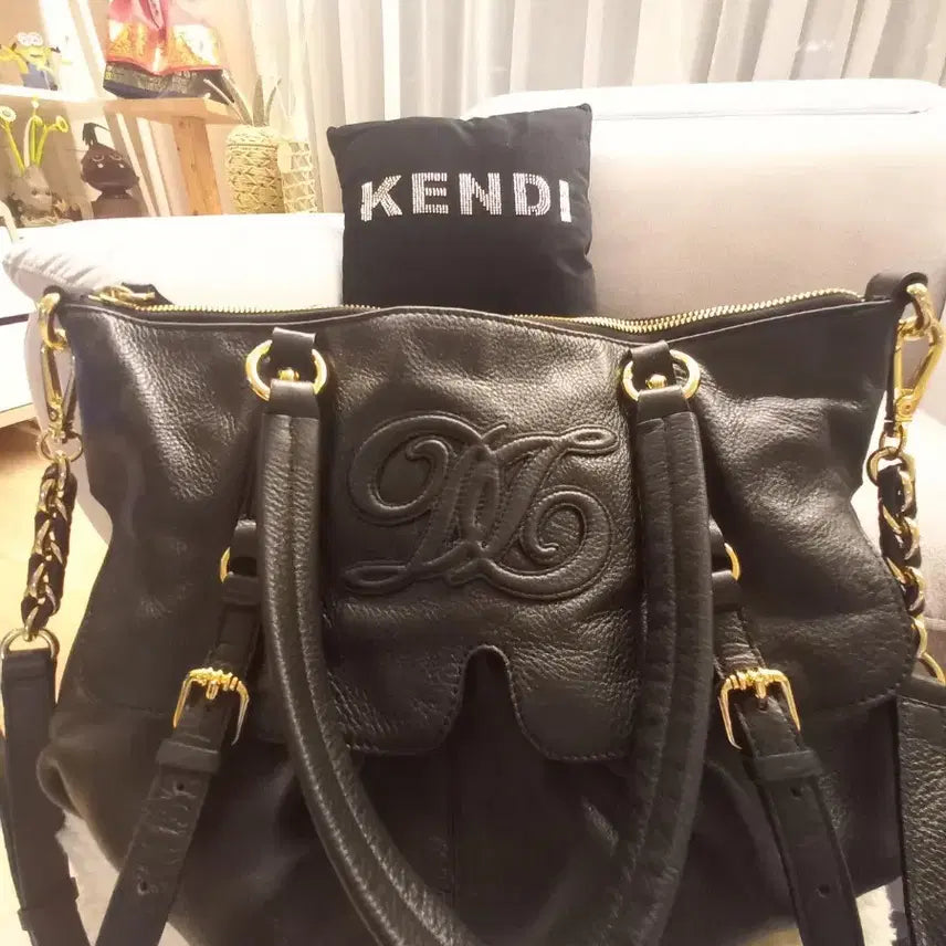 [BUNJANG] Daks Black Leather Shoulder Bag / 닥스 블랙 가죽 숄더백판매합니다