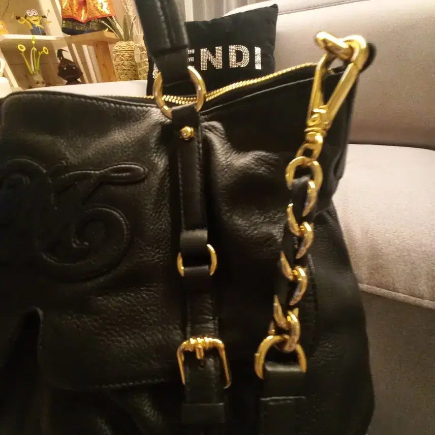 [BUNJANG] Daks Black Leather Shoulder Bag / 닥스 블랙 가죽 숄더백판매합니다