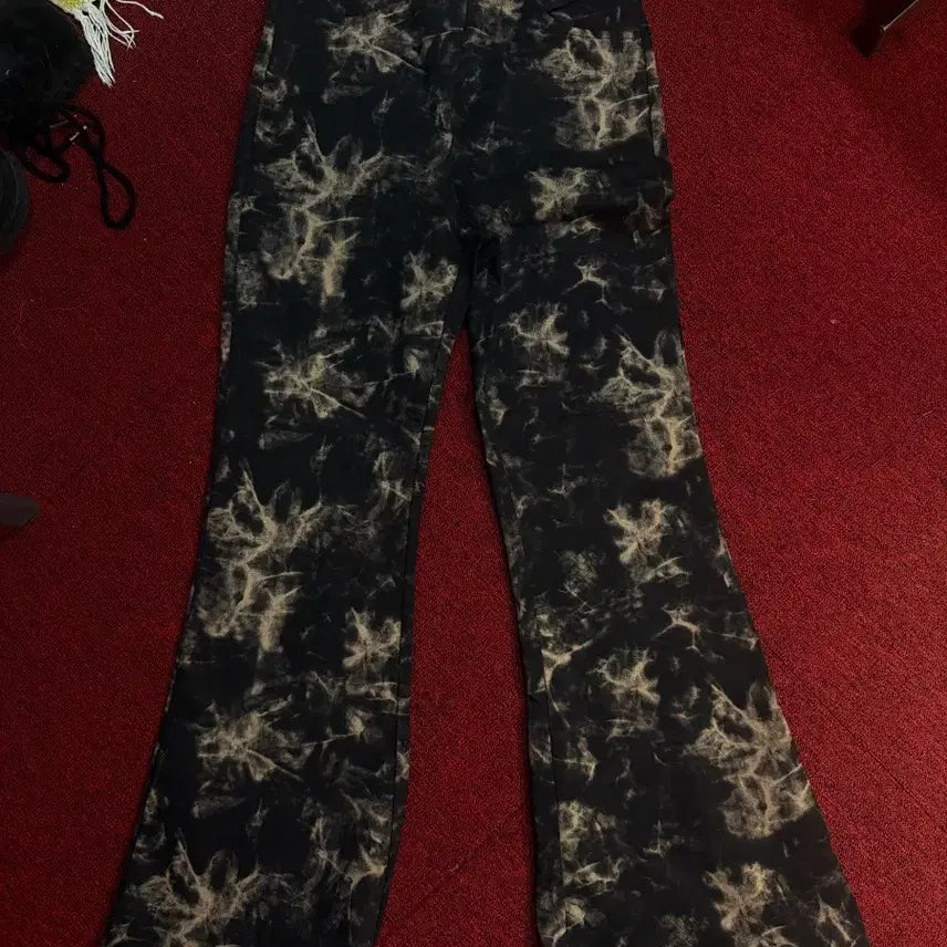 [BUNJANG] Wave Tie-dye Pants Black S / 웨이브 타이다이 팬츠 블랙 S