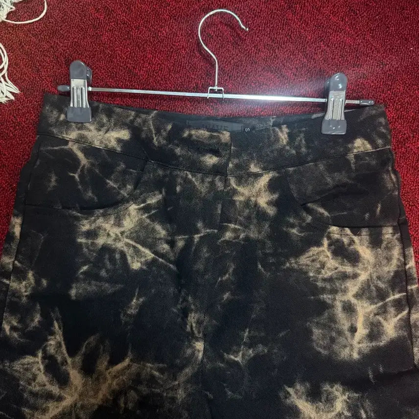 [BUNJANG] Wave Tie-dye Pants Black S / 웨이브 타이다이 팬츠 블랙 S