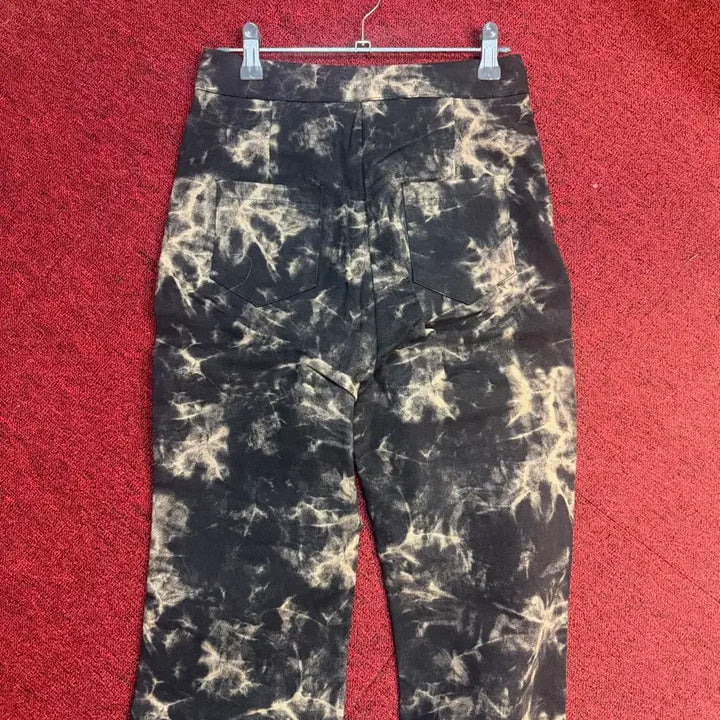 [BUNJANG] Wave Tie-dye Pants Black S / 웨이브 타이다이 팬츠 블랙 S