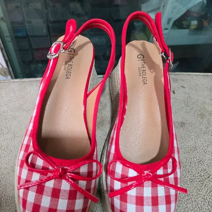 [BUNJANG] Checkered Platform Heels / 스트랙 체크 통굽구두