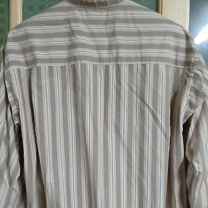 [BUNJANG] GU Striped Long Sleeve Shirt / GU 정품  긴팔셔츠  105~110 사이즈 미사용