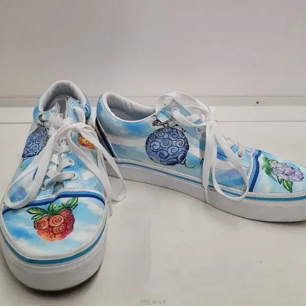[BUNJANG] Vans One Piece Devil Fruit Old Skool Sneakers / 반스(VANS 정품)원피스 협업 Devil Fruit Old SKool화