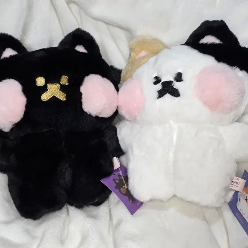 [BUNJANG] Ppoyang Samsek Tanyangi Doll Set / 뽀양이 삼색 탄양이 인형 2개 세트