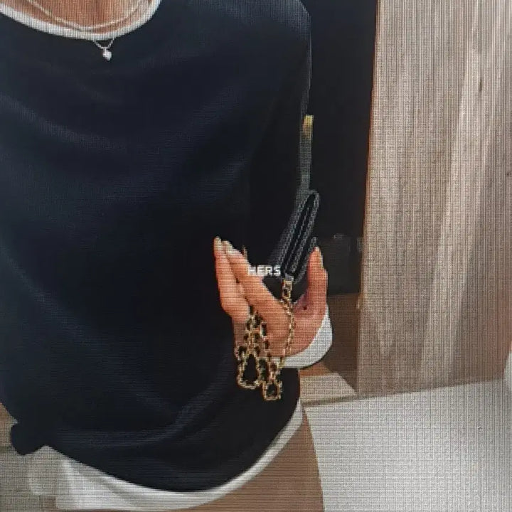 [BUNJANG] Layered Long Sleeve T-Shirt / (해외배송 )붙어있는 이중 긴팔티 3컬러