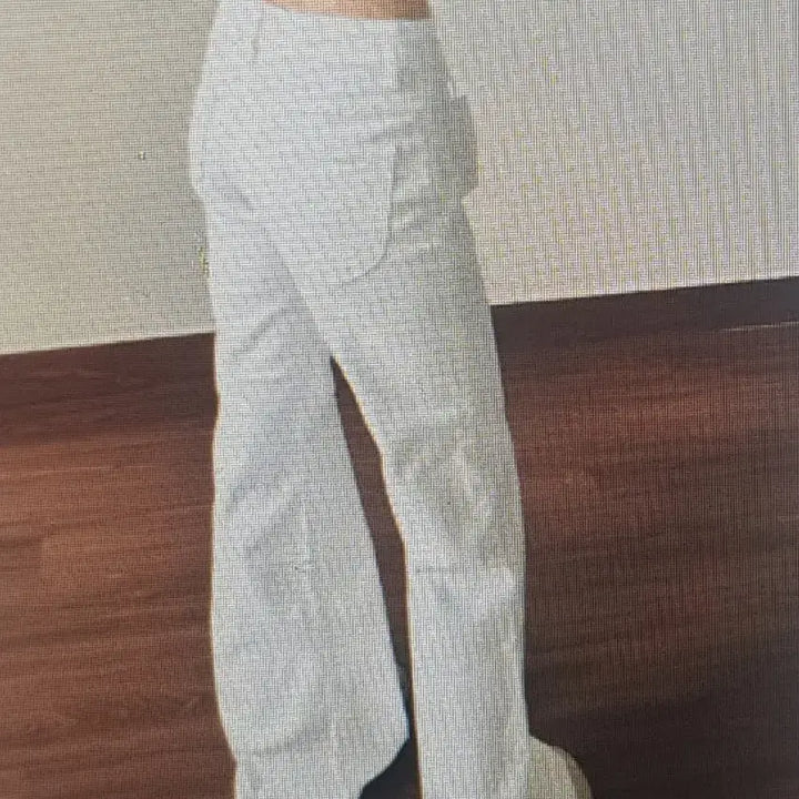 [BUNJANG] White Bootcut Slacks Denim Pants / (해외배송)화이트 부츠컷 슬랙스 데님팬츠