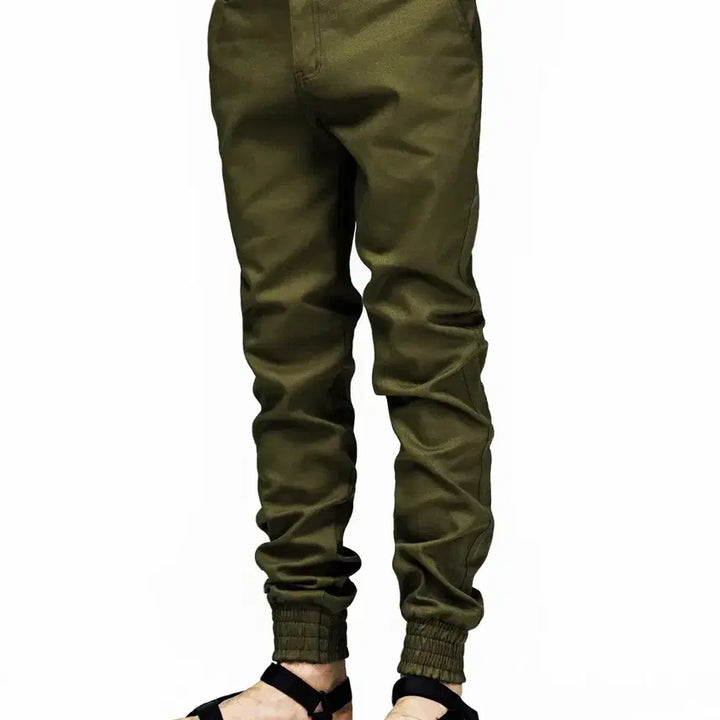 [BUNJANG] Unbranded Khaki Jogger Pants / [S] 조거팬츠 카키