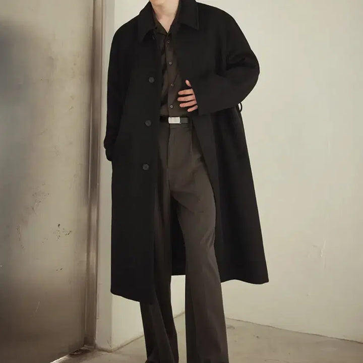[BUNJANG] Drawfit Premier Pure Cashmere Balmacaan Coat M / 드로우핏 프리미어 퓨어 캐시미어 발마칸 코트 M