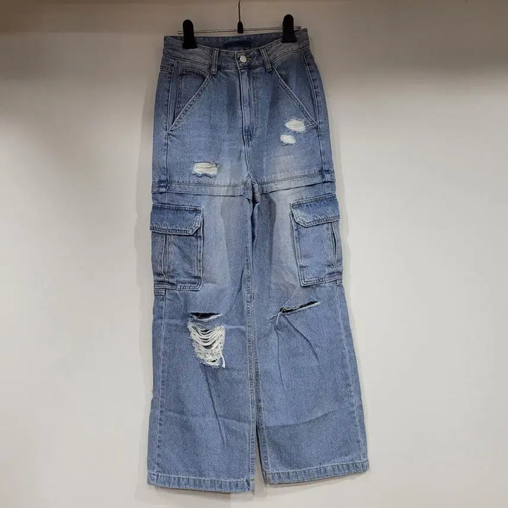 [BUNJANG] SJYP Denim Cargo Pants 25 / SJYP 데님 카코 바지 25