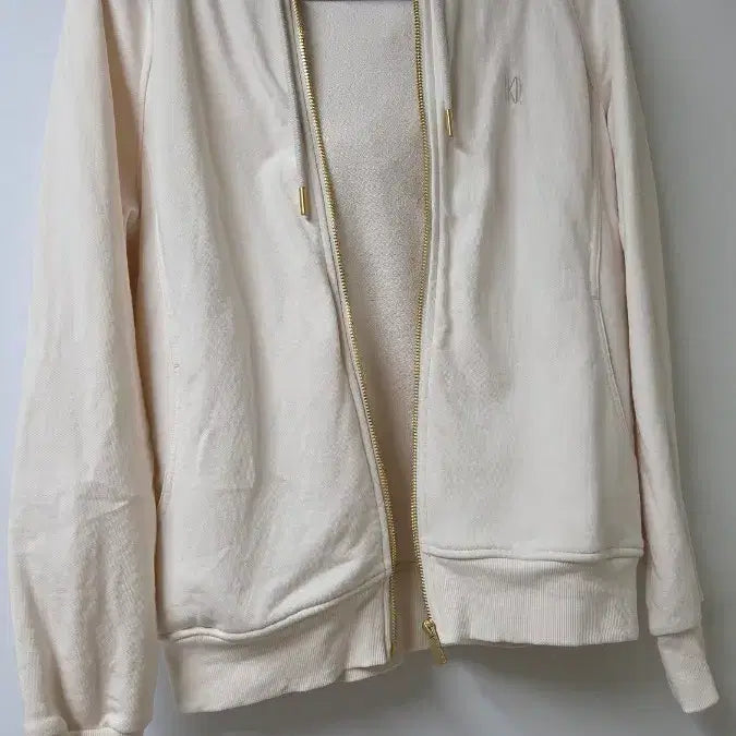 [BUNJANG] Karl Lagerfeld Ivory Hoodie Zip-up Set / 칼 라거펠트 아이보리 후드집업세트(후드집업+조끼+바지)