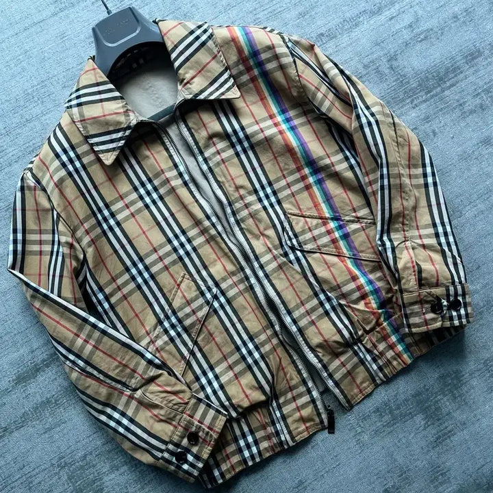 [BUNJANG] Burberry Main Collection Reversible Harrington Jacket / 버버리 메인 컬렉션 복각 카라 리버서블 헤링턴 자켓 italy made