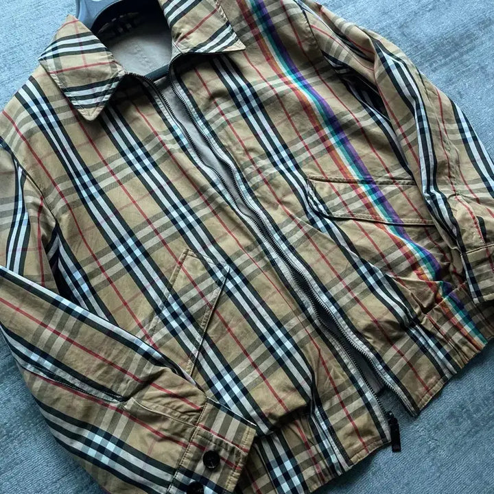 [BUNJANG] Burberry Main Collection Reversible Harrington Jacket / 버버리 메인 컬렉션 복각 카라 리버서블 헤링턴 자켓 italy made