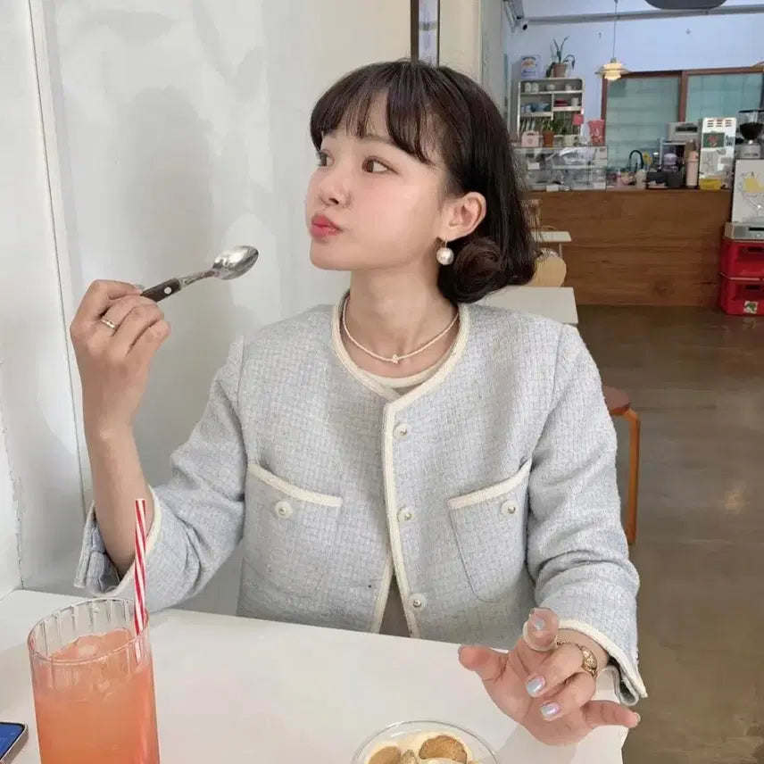 [BUNJANG] Taehyang Closet Weatlove Tweed Jacket / 태향옷장 윗마럽 트위드자켓