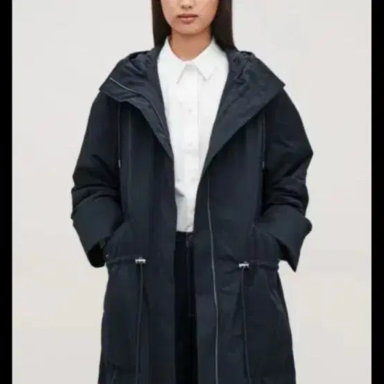 [BUNJANG] COS Long Hooded Jacket / COS 코스 후드 롱 자켓