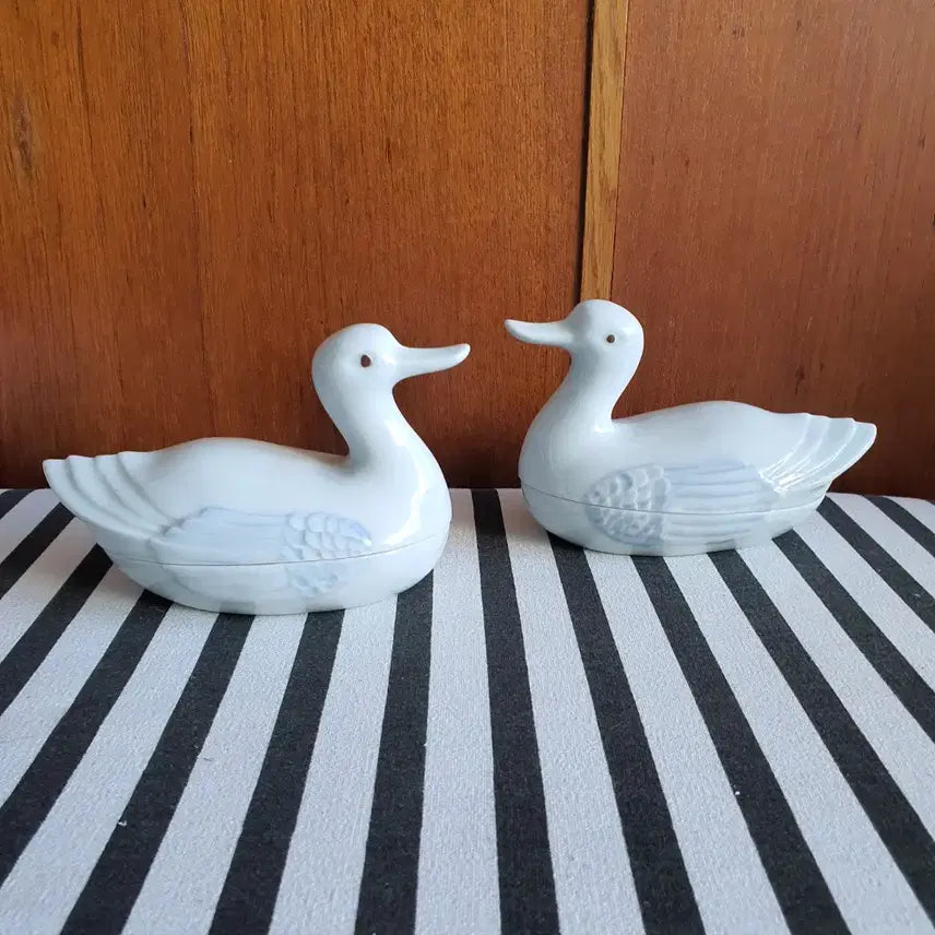 [BUNJANG] Wooyoolyo Ceramic Duck Box Set (2 pcs) / ㅁ우일요 도자기 오리 합 2개세트 희소성 레어템 보석함 캔디함