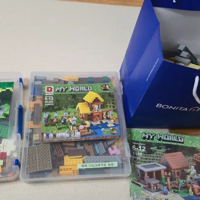[BUNJANG] Compatible Building Blocks Minecraft Set / 레고호환 레레 마인크레프트