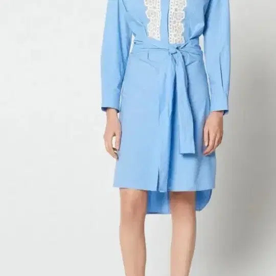 [BUNJANG] Sandro Lace Shirt Dress 36 / 산드로 레이스셔츠원피스 36