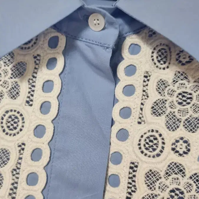 [BUNJANG] Sandro Lace Shirt Dress 36 / 산드로 레이스셔츠원피스 36