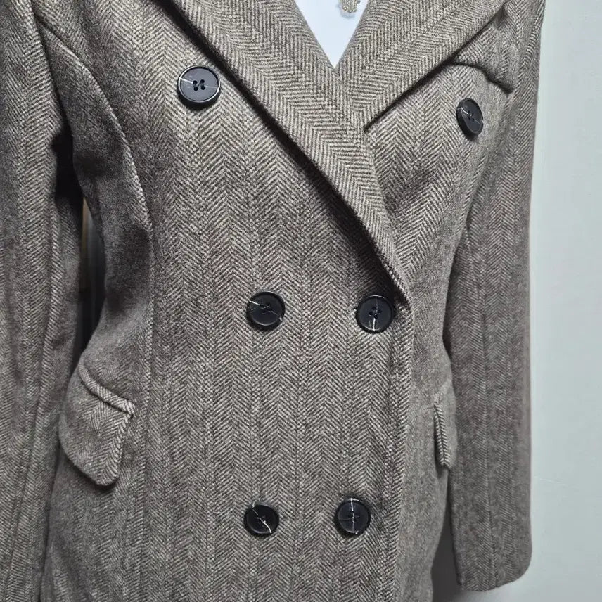 [BUNJANG] Herringbone Double Button Jacket and Pants Set / 헤링본 더블 버튼 자켓 + 바지 세트