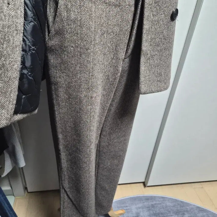[BUNJANG] Herringbone Double Button Jacket and Pants Set / 헤링본 더블 버튼 자켓 + 바지 세트