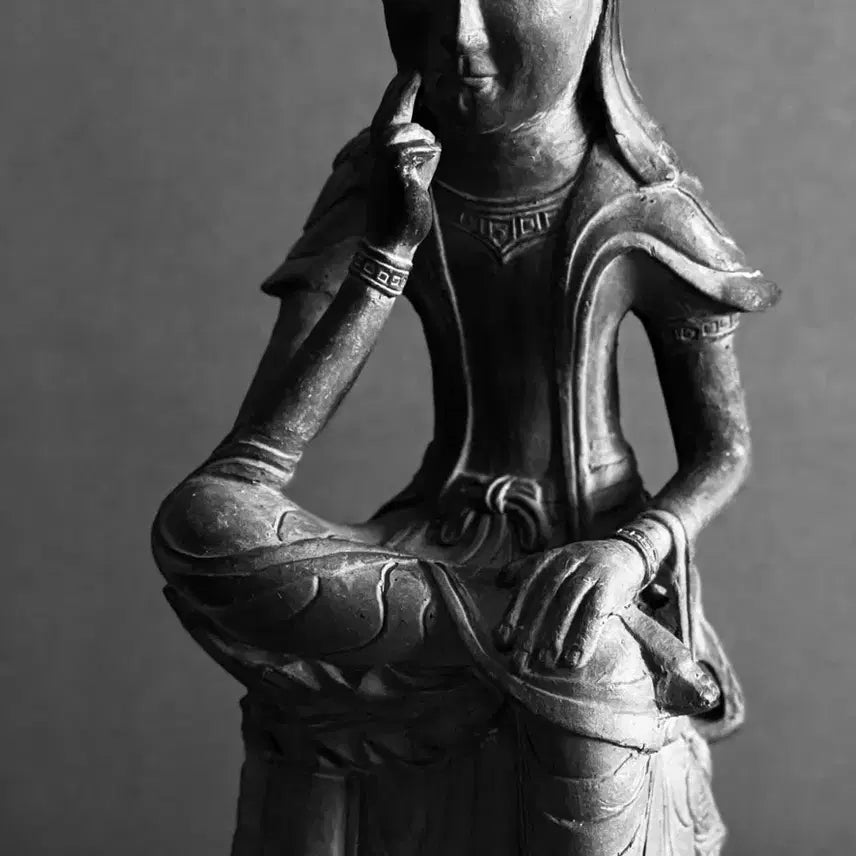 [BUNJANG] Terracotta Maitreya Bodhisattva Statue (National Treasure No. 78 Replica) / 불상 미륵 반가사유상