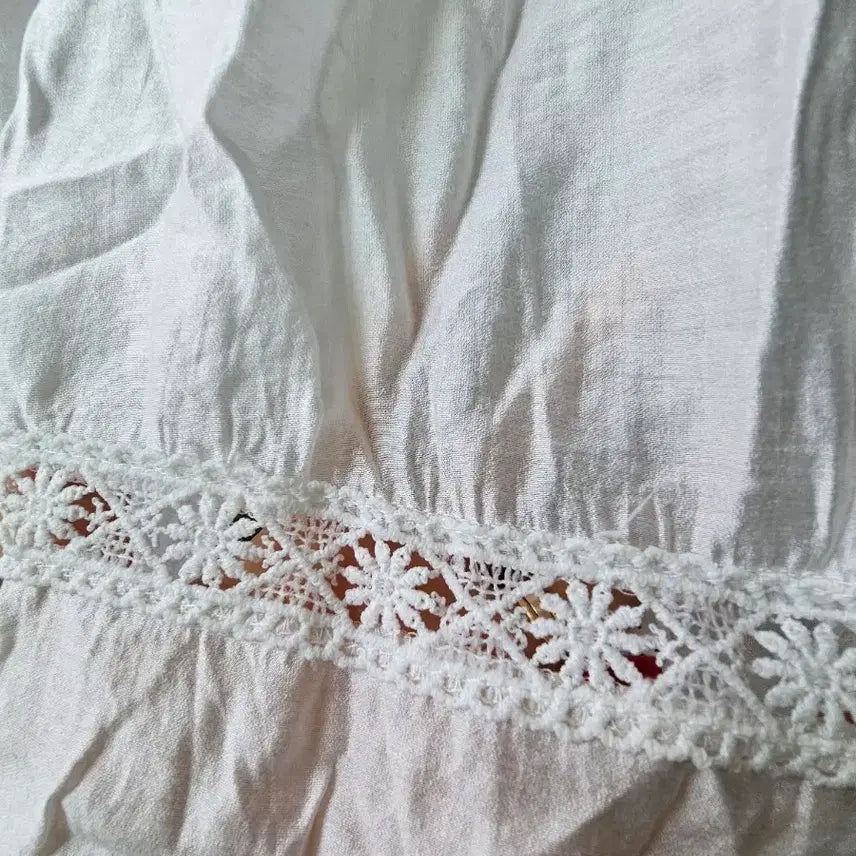[BUNJANG] White Long Dress / 화이트 롱 원피스