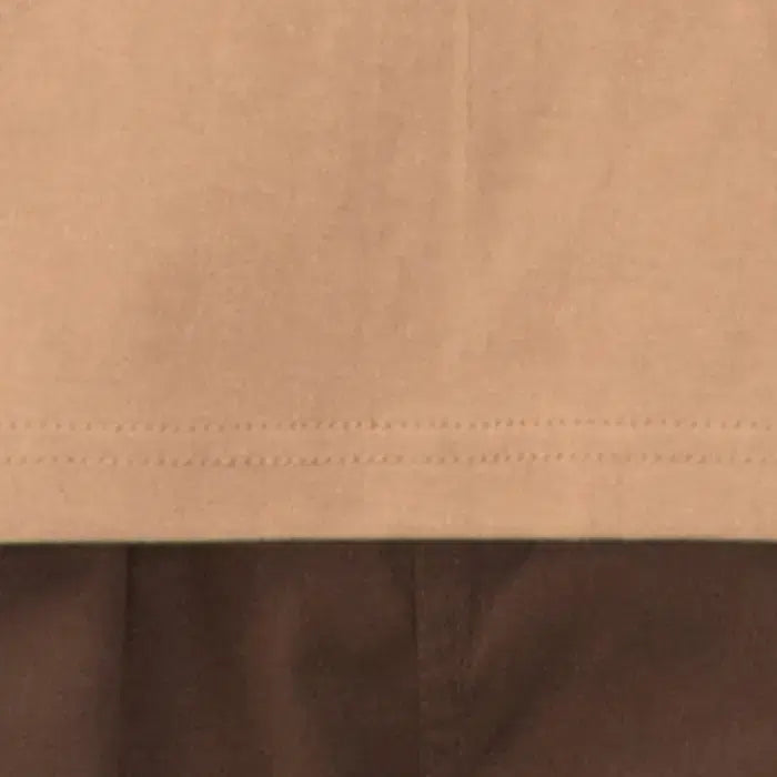 [BUNJANG] Unbranded 20-Count Cotton Dark Beige T-Shirt (XL) / [창고정리새제품] 면20수 142진베이지 100(XL) 반팔티 새제품