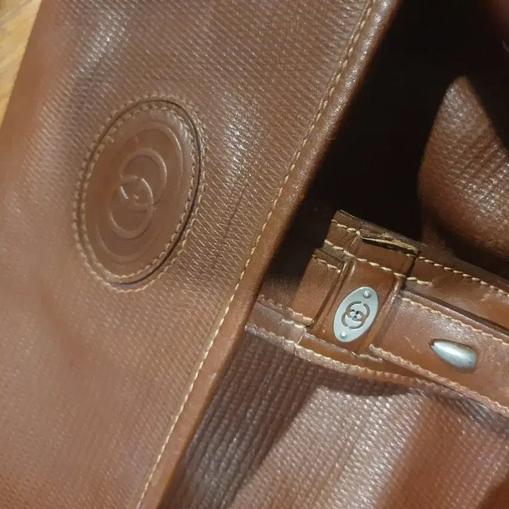 [BUNJANG] Gucci Vintage Leather Big Bag / 구찌 빈티지  가죽  빅백