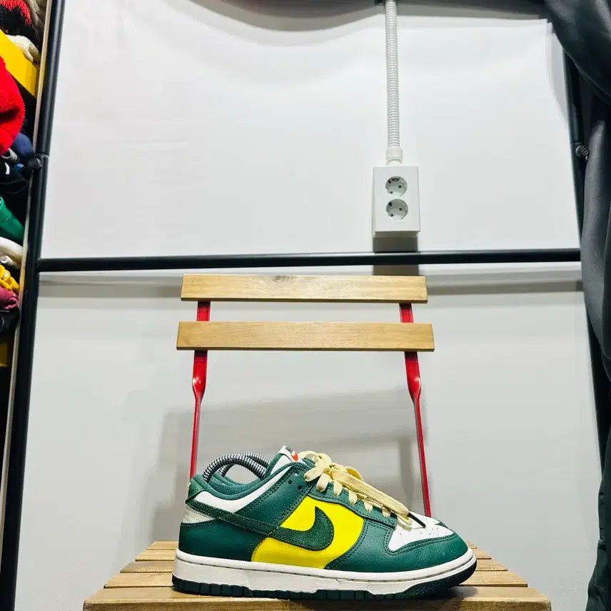 [BUNJANG] Nike Dunk Low SE Opti Noble Green Sneakers / 250) 나이키 운동화 남녀공용 신발 덩크 로우 SE 옵티 노블 그린