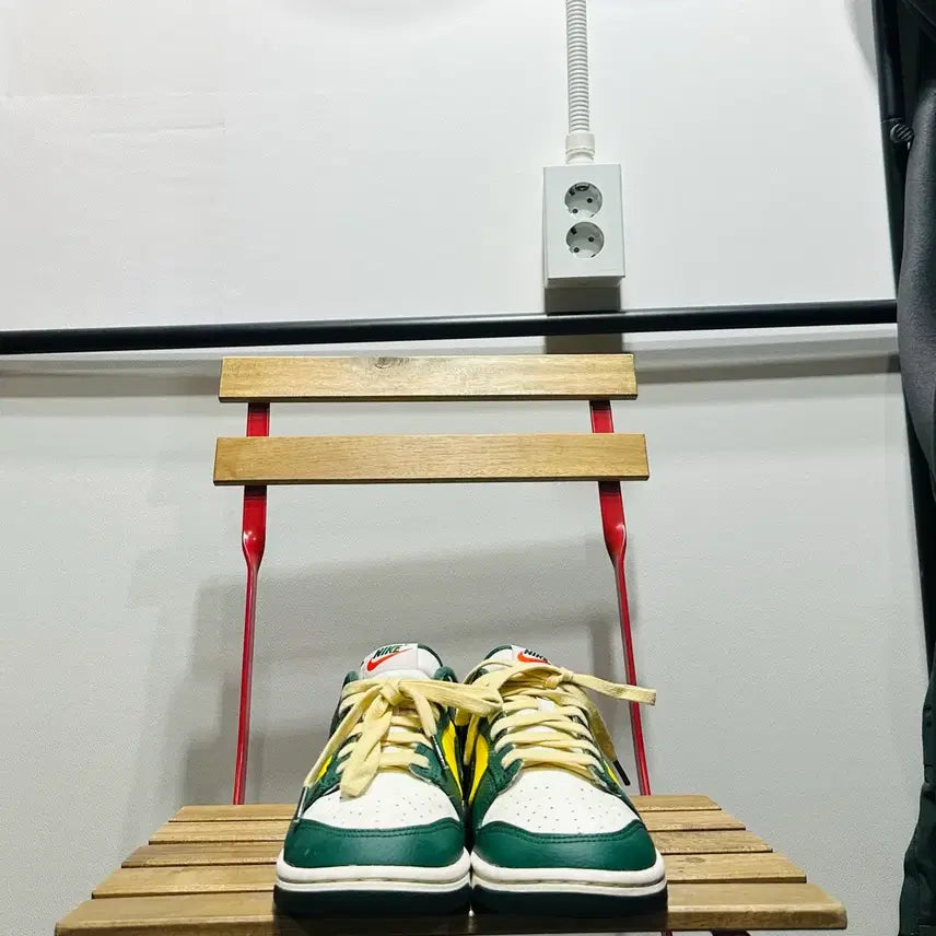 [BUNJANG] Nike Dunk Low SE Opti Noble Green Sneakers / 250) 나이키 운동화 남녀공용 신발 덩크 로우 SE 옵티 노블 그린