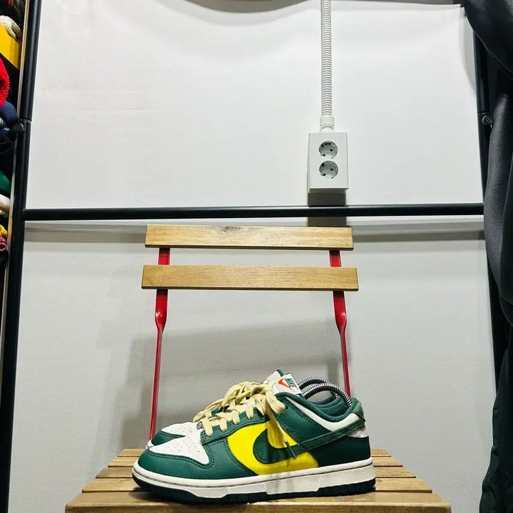 [BUNJANG] Nike Dunk Low SE Opti Noble Green Sneakers / 250) 나이키 운동화 남녀공용 신발 덩크 로우 SE 옵티 노블 그린