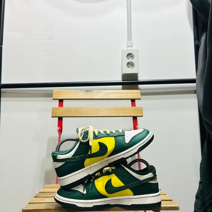[BUNJANG] Nike Dunk Low SE Opti Noble Green Sneakers / 250) 나이키 운동화 남녀공용 신발 덩크 로우 SE 옵티 노블 그린