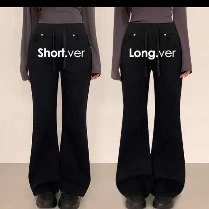 [BUNJANG] Unbranded Bootcut Training Pants Black / 백포켓 부츠컷 팬츠 트레이닝 블랙