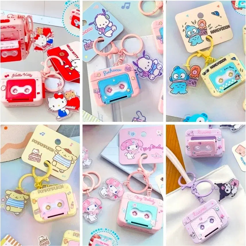 [BUNJANG] Sanrio Retro Cassette Keychain / 산리오 캐릭터 레트로 카세트 키링 팝니다~