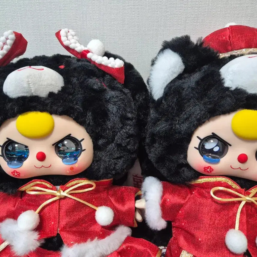 [BUNJANG] Baby Three Wedding Black Rabbit Couple Figurines / 베이비쓰리 웨딩 400 검은토끼 신랑 신부 커플