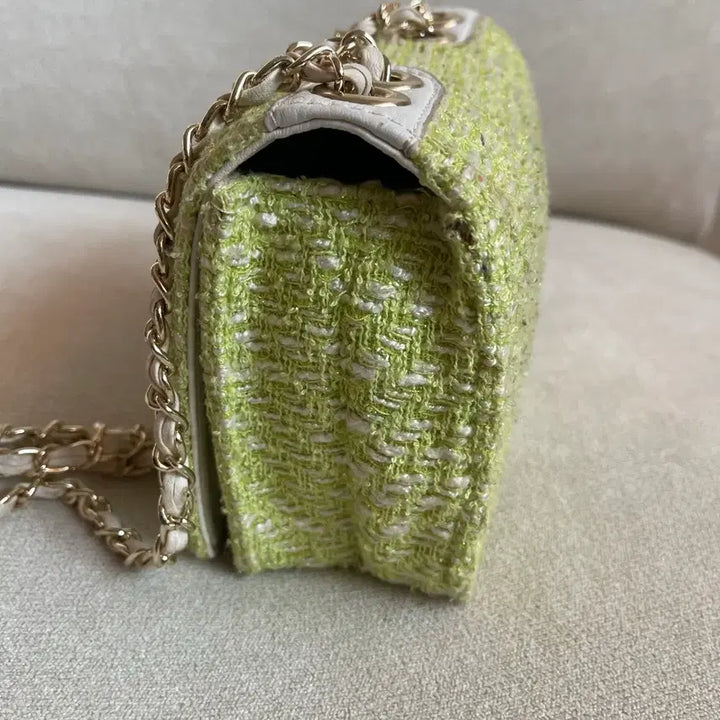 [BUNJANG] Vintage Tweed Chain Bag Crossbody Shoulder Bag / 빈티지 트위드 체인백 크로스백 숄더백