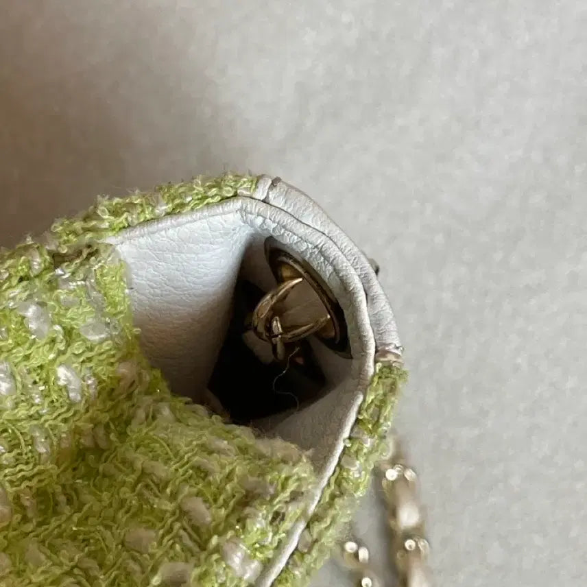 [BUNJANG] Vintage Tweed Chain Bag Crossbody Shoulder Bag / 빈티지 트위드 체인백 크로스백 숄더백