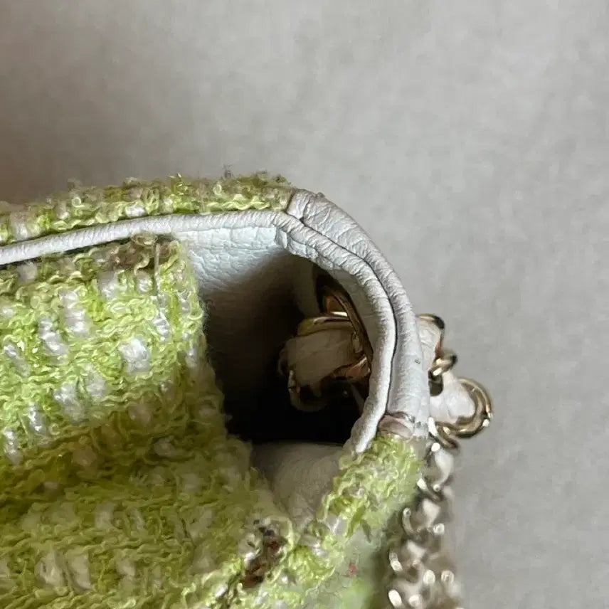[BUNJANG] Vintage Tweed Chain Bag Crossbody Shoulder Bag / 빈티지 트위드 체인백 크로스백 숄더백